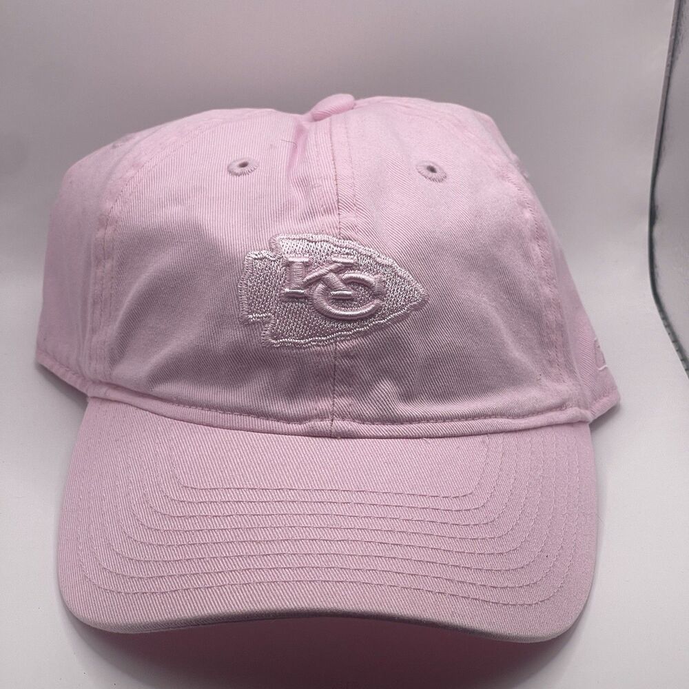Reebok Kansas City Chiefs Pink Ribbon Hat One Size Women NFL Football